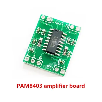 5VNT Micro Skaitmeninis Stiprintuvas Valdybos 2 * 3W D klasės PAM8403 galios stiprintuvo modulis 2.5-5v gali būti maitinamas per USB