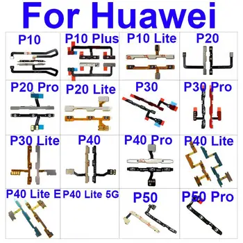 Pusė Tūrio Maitinimo Mygtuką Flex Kabelis Huawei P10 P20 30 P40 Lite P20 30 40 50 Pro P10Plus P40lite E 5g Flex Juostelės Pagrindinių Dalių 
