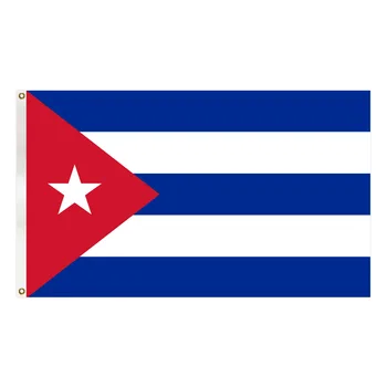 Kubos Vėliavos Banner 90X150cm Kabinti poliesteris Kubos Nacionalinės Vėliavos Apdaila