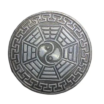 Kinijos Užsienio Tongbao Taiji bagua Auksas, Sidabras KOPIJUOTI Monetos Kriptografijos Ouija Monetos Likimo Kolekcionuojamų monedas