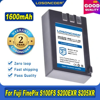 100% Originalus LOSONCOER NP-140 Baterijos Fujifilm NP-140 NP140 FNP-140 ir Fuji FinePix S100FS, S200EXR, S205XR Kameros