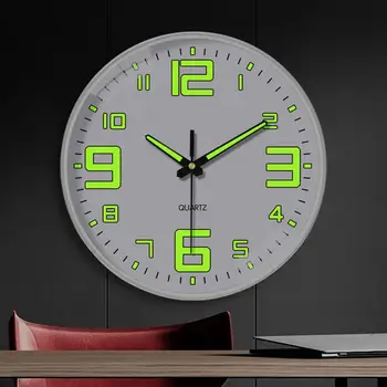 12 Colių Fluorescencijos Efektu Šviesos Sieninis Laikrodis Tiksliai Masto 30cm Punch Nemokamai Silent Šviesos Laikrodis Apdailos Kasdien Naudoti