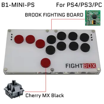 B1-MINI-PS-Ultra Plonas Visi Mygtukai HITBOX Stiliaus Arkadinis Žaidimas Valdytojas PS4/PS3/PC Hot-Swap CHERRY MX