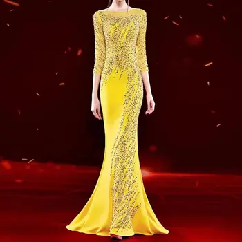 Prom Oficialų vakarinę Suknelę ypatinga Proga Deimantų China Zawalcowany Elegantiškas Naujas 2023 فساتين للحفلات الراقصة