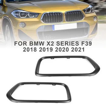 Artudatech Matt Blcak Bamperio Grotelių Rėmo Dangtis Apdaila Tinka BMW X2 Serija F39 2018-2021 Automobilių Reikmenys