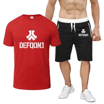 Defqon 1 Men Pavasario Vasaros Muzikos Festivalio Dalis, Aukštos kokybės Komfortas Naujų Aštuonių Spalvų Trumpas Rankovėmis Kostiumas Atsitiktinis mados T-shirt