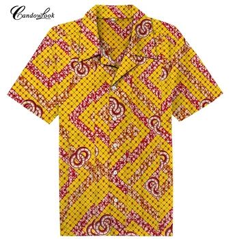 Candowlook Prabangūs Marškinėliai Vyrams 2018 M. Vasaros Trumpomis Rankovėmis Mens Gėlių Marškiniai Unikalaus Dizaino Baroko Stiliaus Chemise Homme Camisas