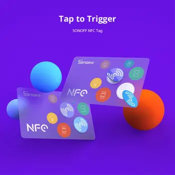Naujas SONOFF NFC Žymeklį Ntag215 Lipdukas 13.56 MHz Universalus Etiketės 18mm Ultralight Žymes Automatikos Nuorodos, Bakstelėkite Suaktyvinti Smart Scena