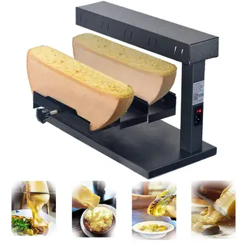 Komercinės Raclette Sūrio melter grilis su Dvigubo įrašo Sūris šildymo mašina Varantys sūrio pusiau apskritimo sūris kepimo mašina