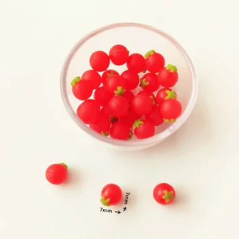 50Pcs/daug Modeliavimo Miniatiūriniai Pomidorų Dervos Cabochon Netikrą Mini Maisto 