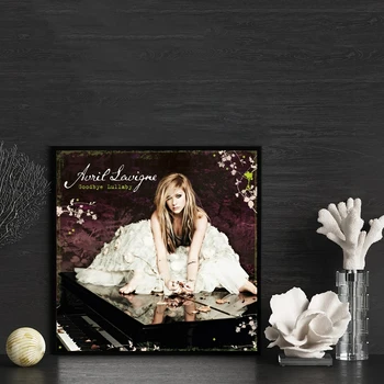 Avril Lavigne Goodbye Lullaby Muzikos Albumo Viršelio Plakatas Drobė Art Print Namų Dekoro, Sienų Tapyba ( Be Rėmelio )