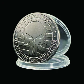 JAV Counter Ferrorism Jėga Punisher Blogio Monetų Kolekciją Dovanos Dropshipping