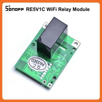 RE5V1C Wifi Virsta/Selflock Relės Modulis 10A 5V DC Jungiklis eWeLink APP Nuotolinio Valdymo Dirbti Su 