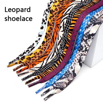 1Pair Vienodo dydžio Batų Raišteliais, Leopardas spausdinimui batų raišteliai Už Sportbačiai Ranka-dažytos Sporto, Laisvalaikio, Krepšinio, Teniso Batraištis Shoestrings