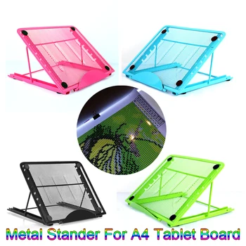 Metalo Stander už A4 Led Šviesos Trinkelėmis, Lauke Tablet Valdybos Diamond Dažymo Įrankį Ypač Multi-kampas, Skirtą 