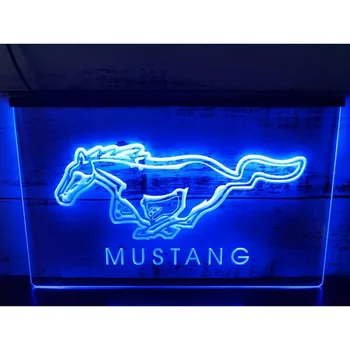 Mustang Led Neon Light Ženklas