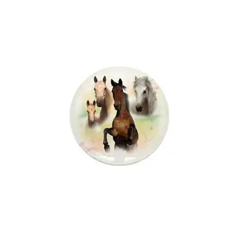 Arklių Mini Mygtuką Sagė Animacinių Filmų Kūrybos Drabužius, Papuošalai Moterims, Dovana Skrybėlę Mielas Ženklelis Atlapas Pin
