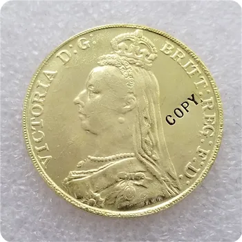 1891 didžiosios Britanijos Aukso MONETOS KOPIJA progines monetas-monetos replika medalis monetų kolekcionieriams