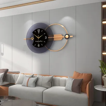 3D Šiaurės Kambarį Sieninis Laikrodis Dvigubo sluoksnio trimatis Projektavimas Namuose Žiūrėti Laikrodžiai Tyli Meno Apdailos Kabinti Horologe
