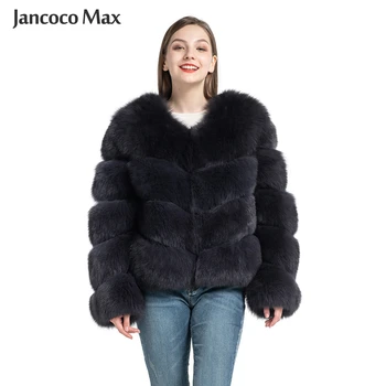 Moterų Žiemos Storas Šiltas Nekilnojamojo Fox Fur Coat Mados Lady Kailiniai Striukes, Natūralus Kailis Pūkuotas Viršutiniai drabužiai S7238