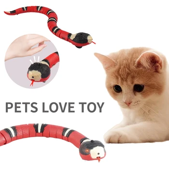 Automatinis Kačių Žaislai, Eletronic Gyvatė Interaktyvus Žaislas Smart Jutikliai Gyvatė Erzinti Žaislai Katėms Šunų Kačiukas Žaisti Žaislas Naminių Reikmenys