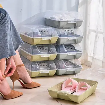 Batų Dėžės Batų Organizatorius Sutirštės nešantis Drop-įrodymas, skaidraus Plastiko Vienas dėl Bendrabučio