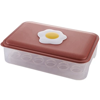 Kiaušinių Dėžutės PP Šaldytuve Švieži-Išlaikyti Kiaušinių Laikymo Dėžutė Kiaušinių Dėžutėje Virtuvė Su Dangteliu Ančių Kiaušinių Anti-Drop Kiaušinių Tinklelis