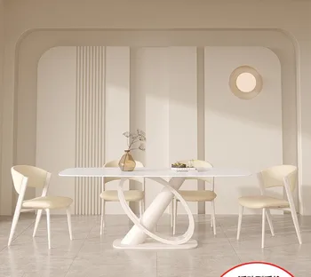 Prabangus stalas boss stalas ir kėdė derinys namų nerūdijančio plieno kompiuterio stalas dizaineris high-end italijos minimalistinis stalas