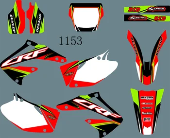 0777 Motociklo Komanda Grafinis & Sluoksnių Decal Stiker Komplektai HONDA CRF450 2002 2003 2004
