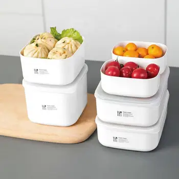 Šaldytuvas Organizatorius Dėžes Suskirstyti Maisto produktų Laikymo Konteineriai su