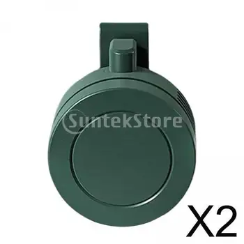 2x Nešiojamų Ventiliatoriaus Darbo Lauko USB Asmens Ventiliatorius 60 Žalia