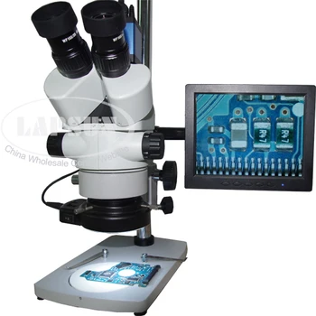Vienu metu - Židinio 3.5 X - 90X Trinokulinis Industral Tikrinimo Zoom Stereo Mikroskopas + HDMI C-mount Kamera + 8