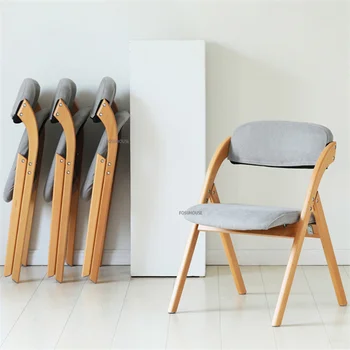 Šiaurės Medžio masyvo Sulankstomos Kėdės, Virtuvės Baldai, Namų Atlošas Valgomojo Kėdė Kūrybos Sutaupyti Vietos Dizaineris Konferencijų Kėdės